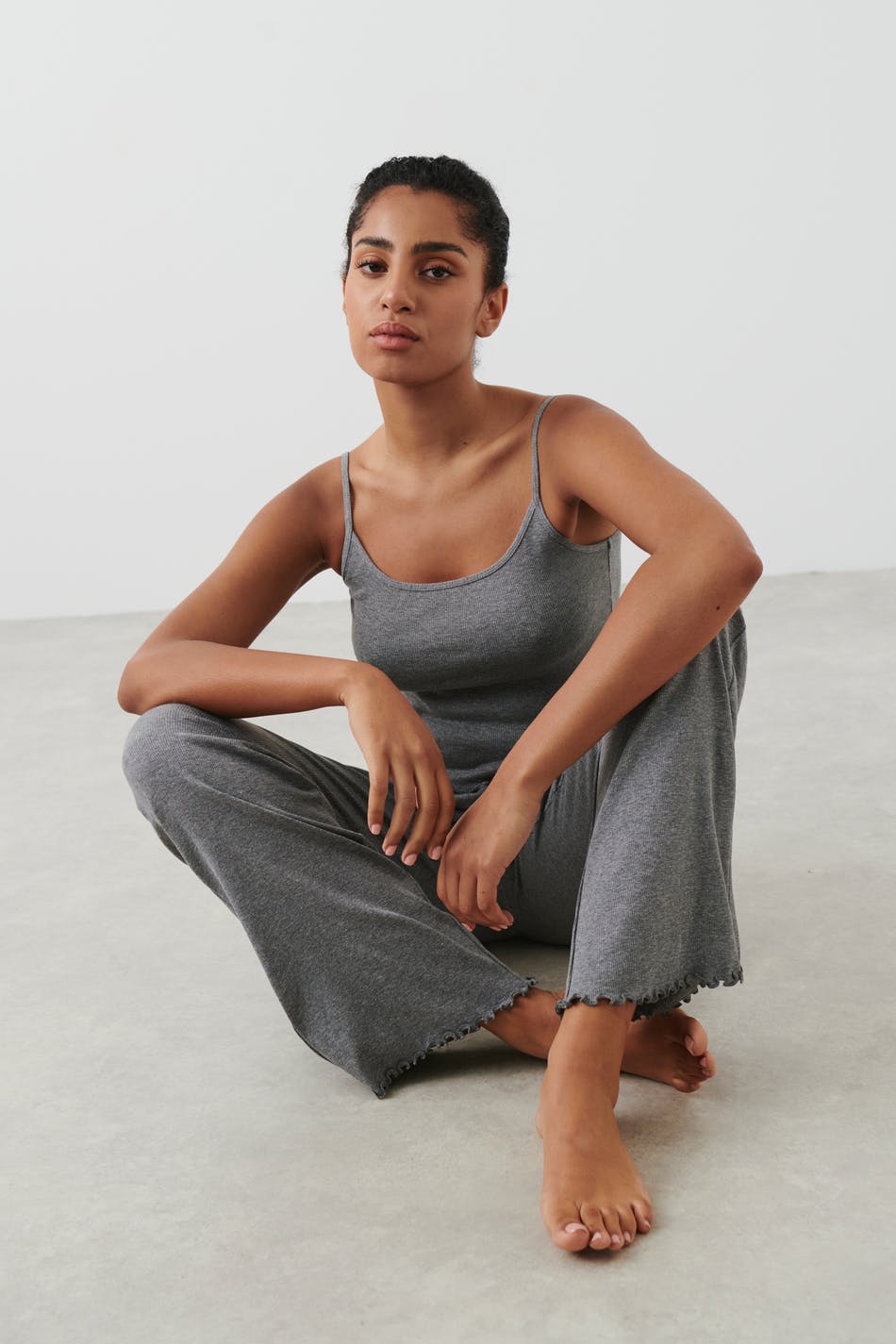 Homewear flared trousers