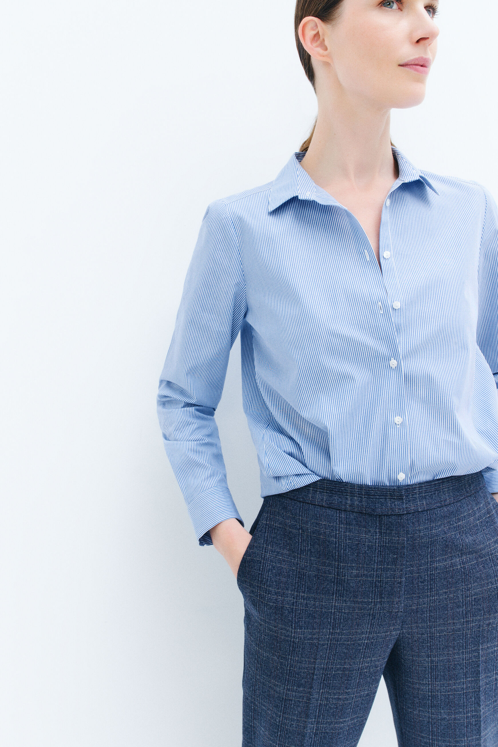 pantalon sidiki bleu marine femme