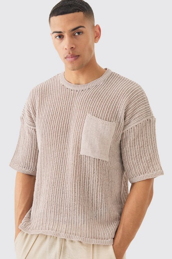 Oversize T-Shirt mit Tasche