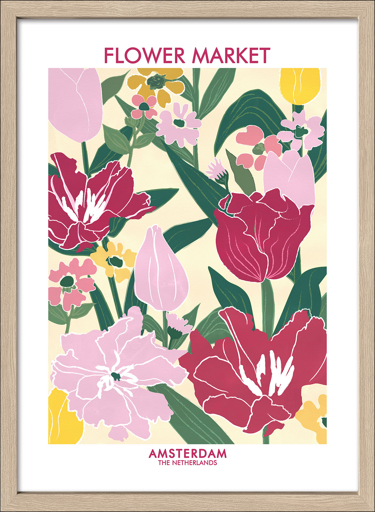 Pro ArtKunstdruck gerahmt 75x55cm