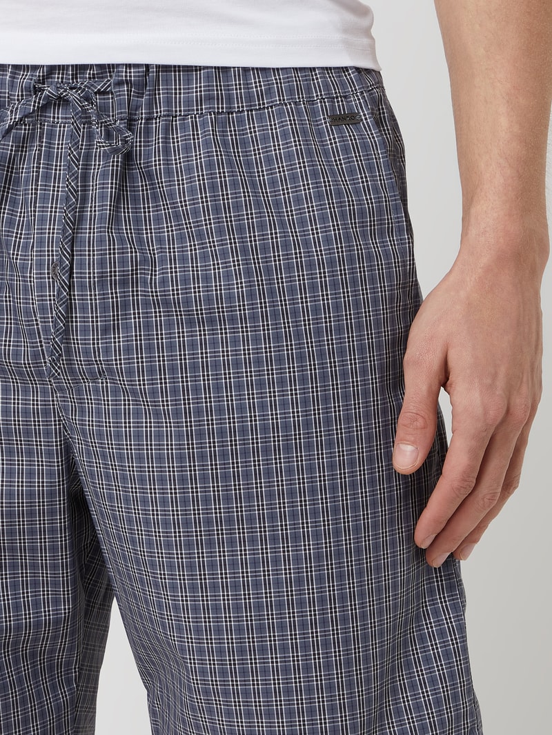 Pyjama-Hose aus Baumwolle in marineblau