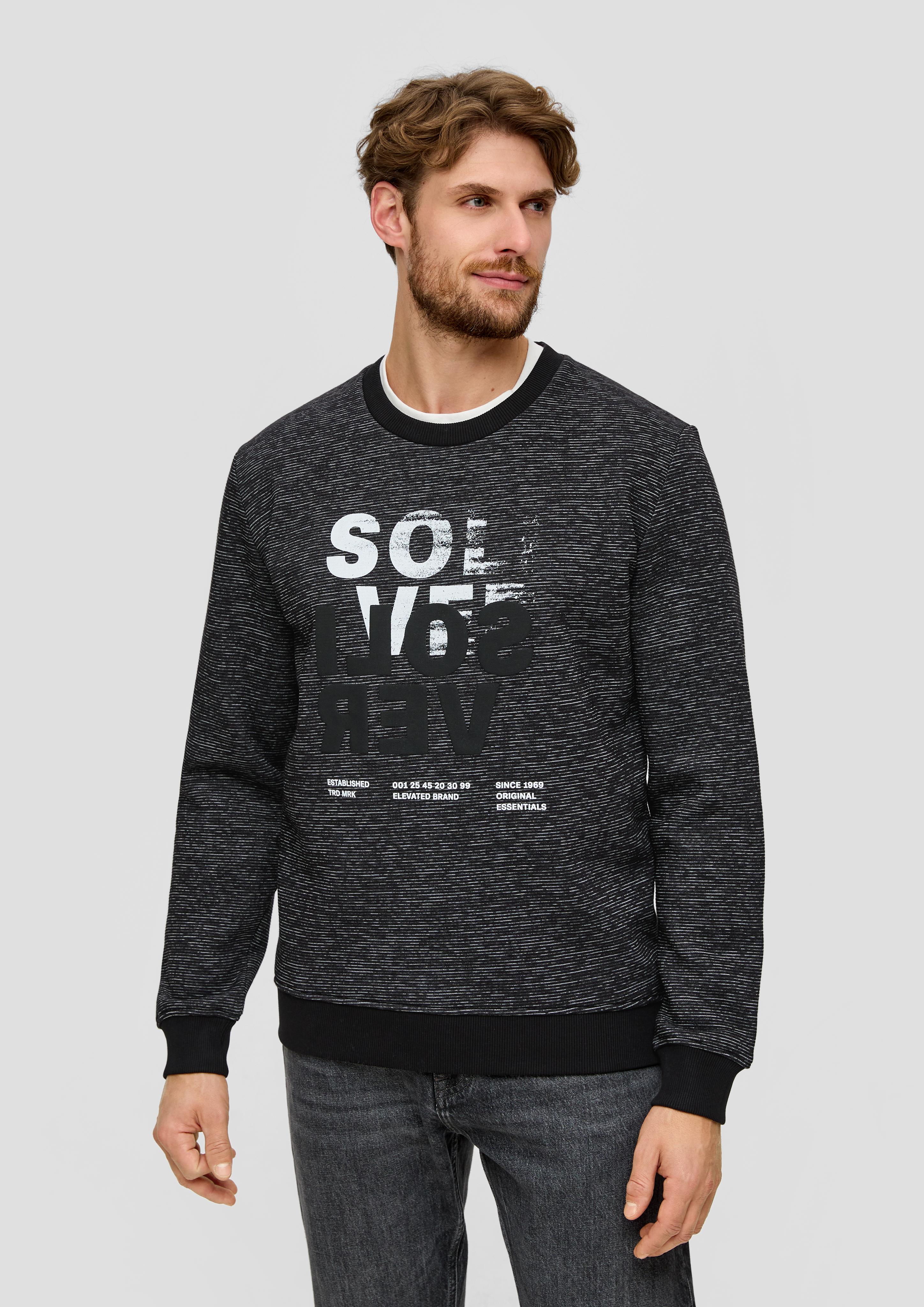 Sweatshirt mit gummiertem Schriftprint  2138685-99D1