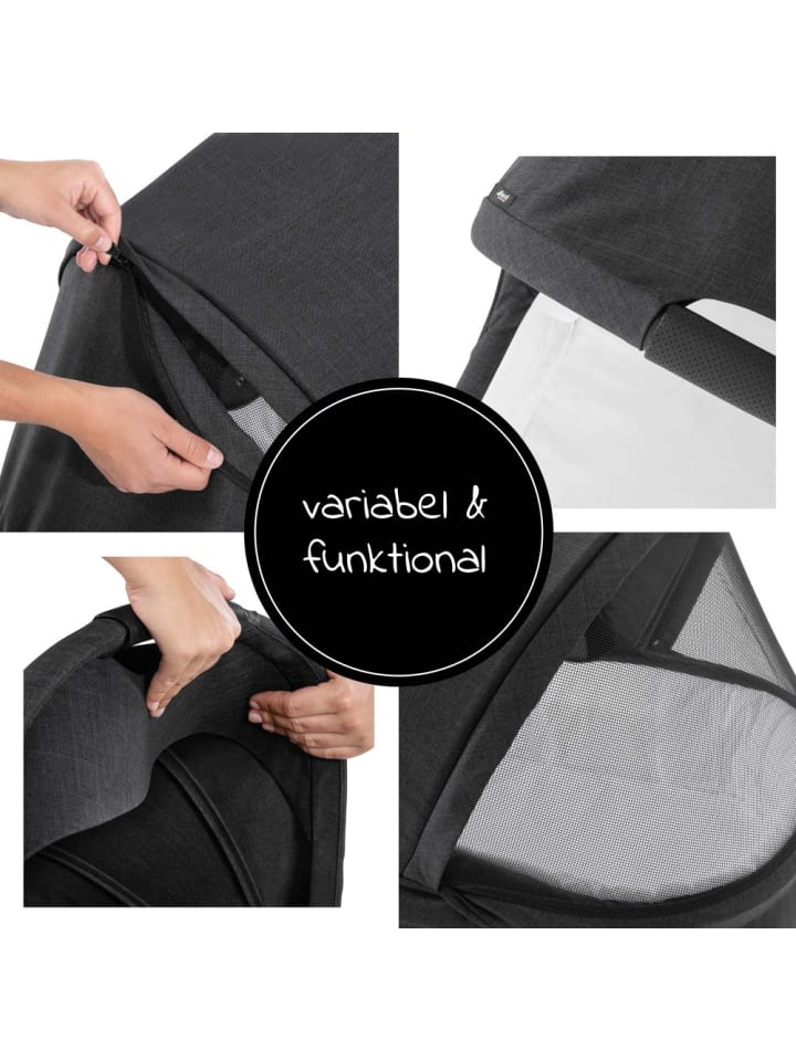 Hauck Babywanne für Buggy Colibri - Melange Black in schwarz,grau günstig kaufen onesize