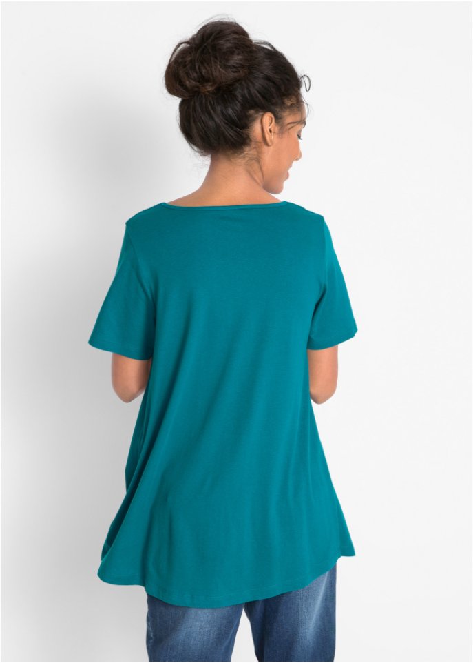 T-Shirt in A-Linien-Form, kurzarm