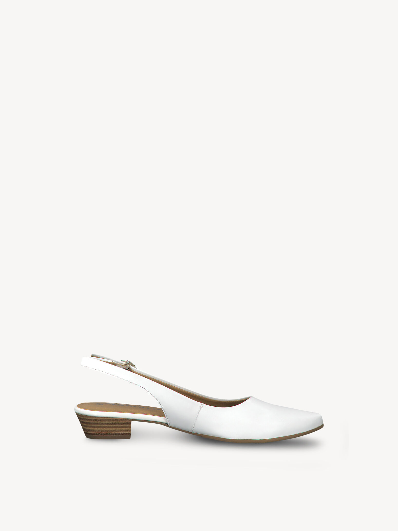 Escarpin en cuir - blanc