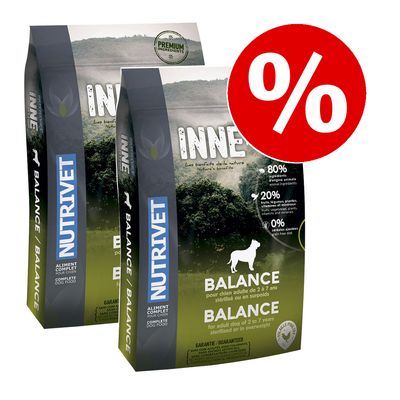 Sparpaket: 2 x 12 kg Nutrivet Inne Hund