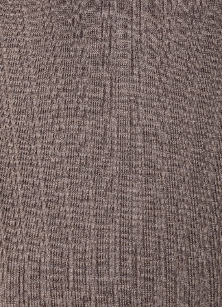 Claudie Pierlot Rib-knit wool polo shirt