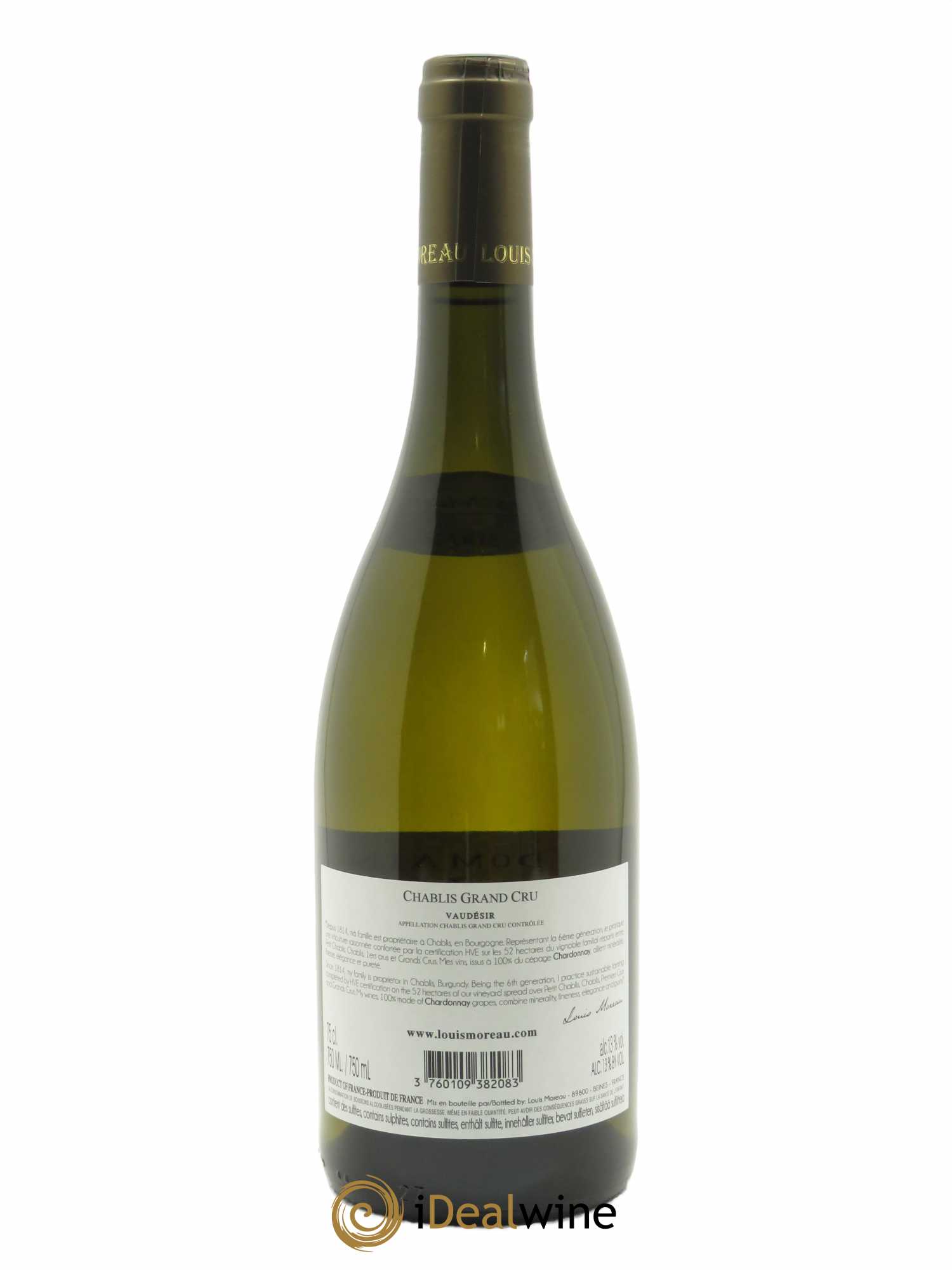 Chablis Grand Cru Vaudésir Louis Moreau  2017 - Lot de 1 Bouteille