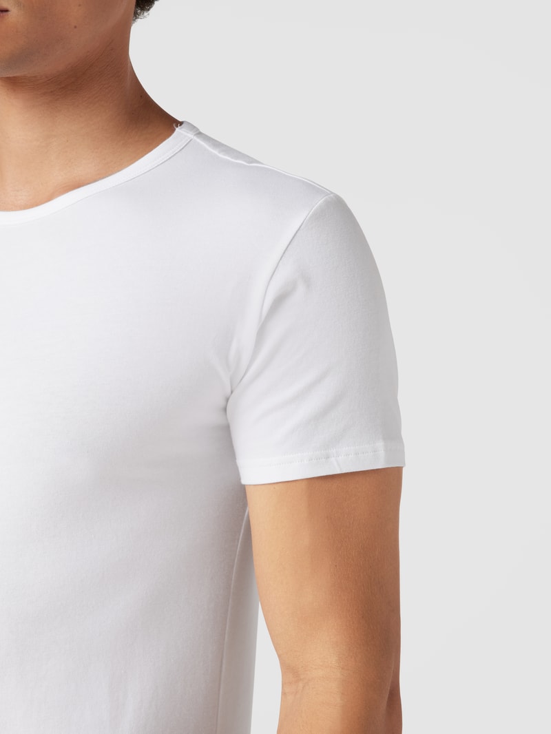 T-Shirt im 3er-Pack in silber meliert