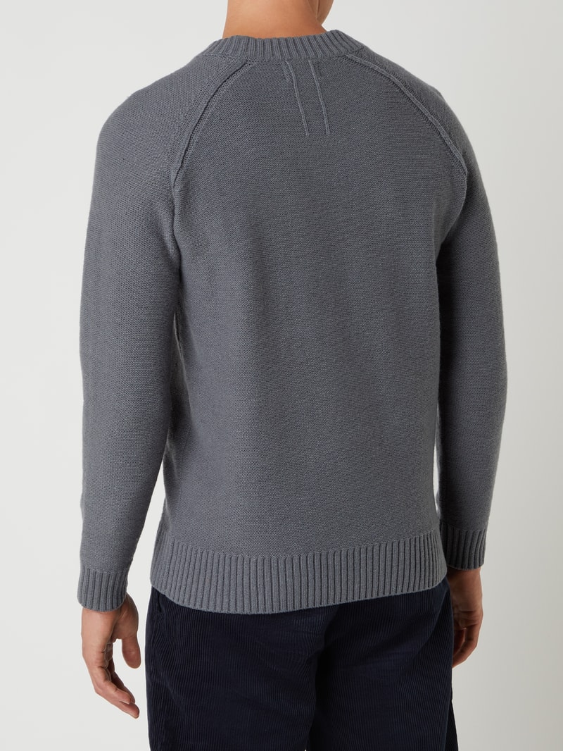 Pullover aus Wollmischung in jeans
