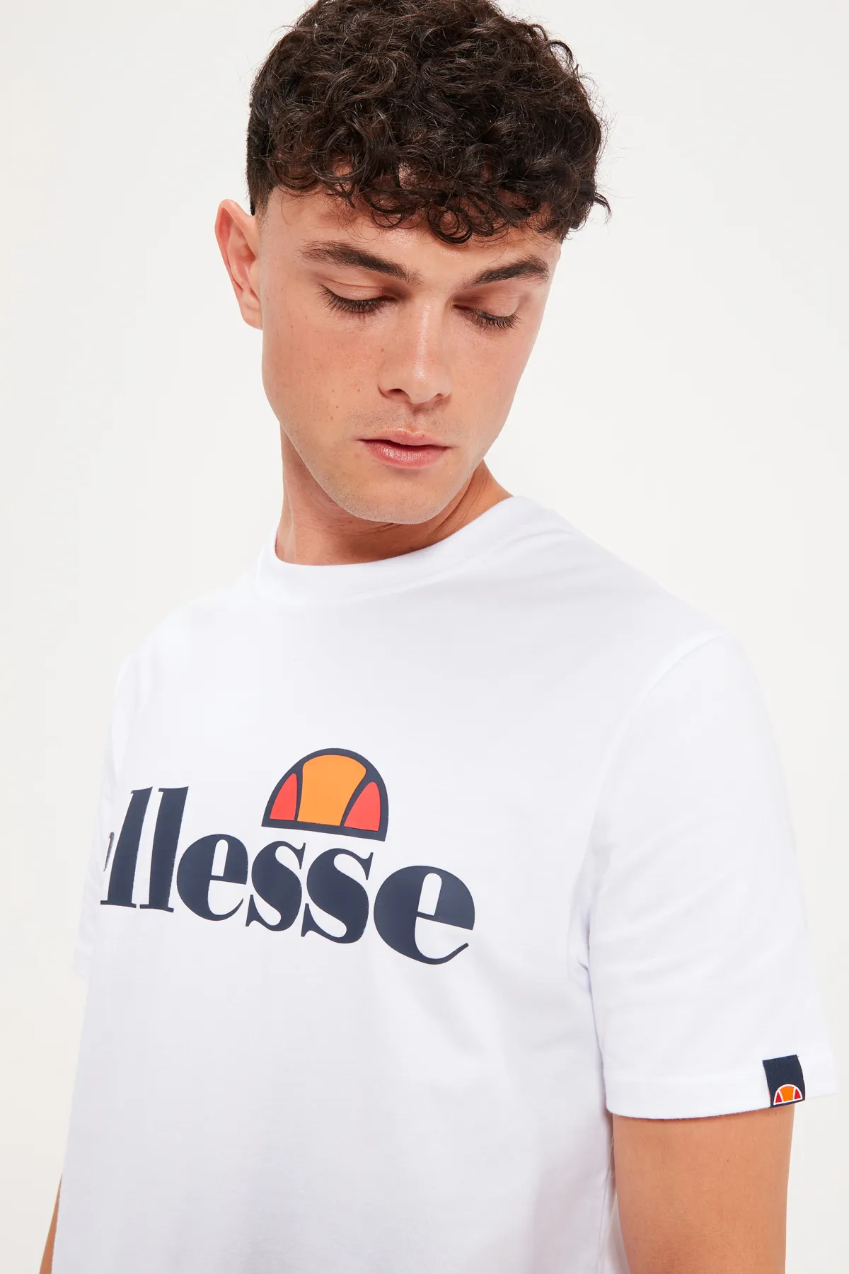Ellesse  Herren T-Shirt SL PRADO TEE - Kurzarm, Crewneck, Rundhals, Logo-Print