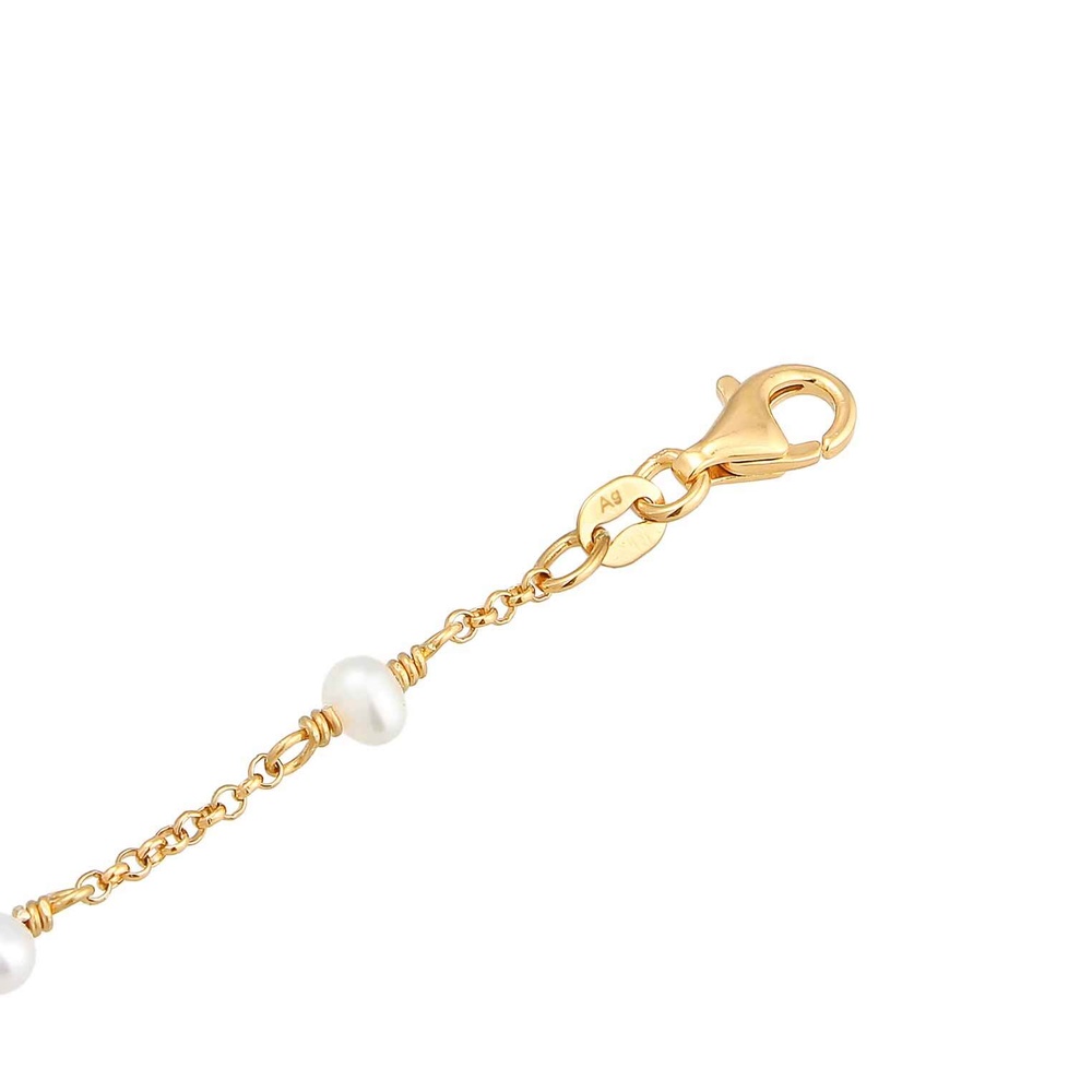 Elli Elli Bracelet de Cheville Femmes Bracelet de Cheville Élégant avec Perles d'eau d Bijoux