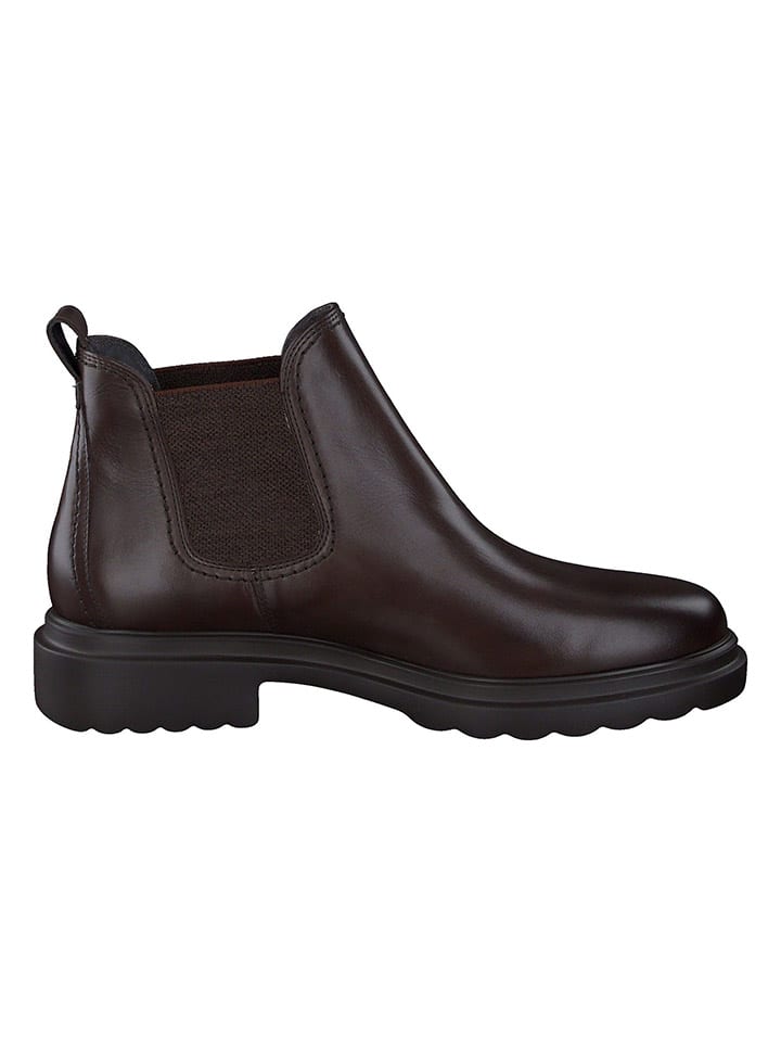 Paul Green Leder-Chelsea-Boots in Braun günstig kaufen