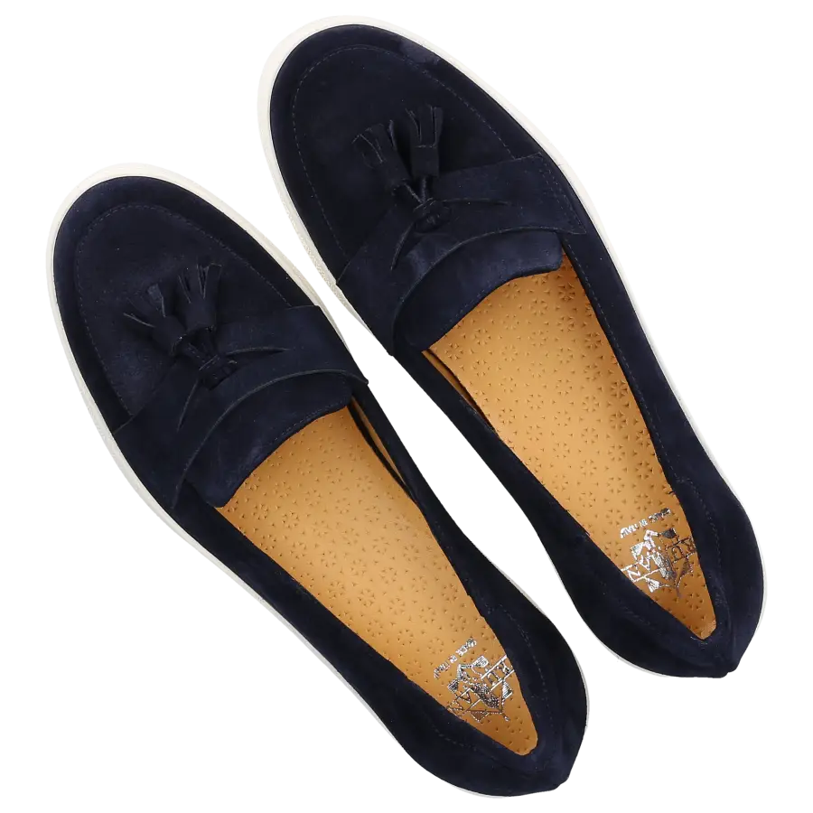 Truman's - Slip Ons 9701 Veloursleder - blau