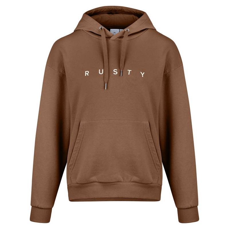 RUSTY RUSTY ESSENTIALS RELAXED HOODED FLEECE Hoodie Damen