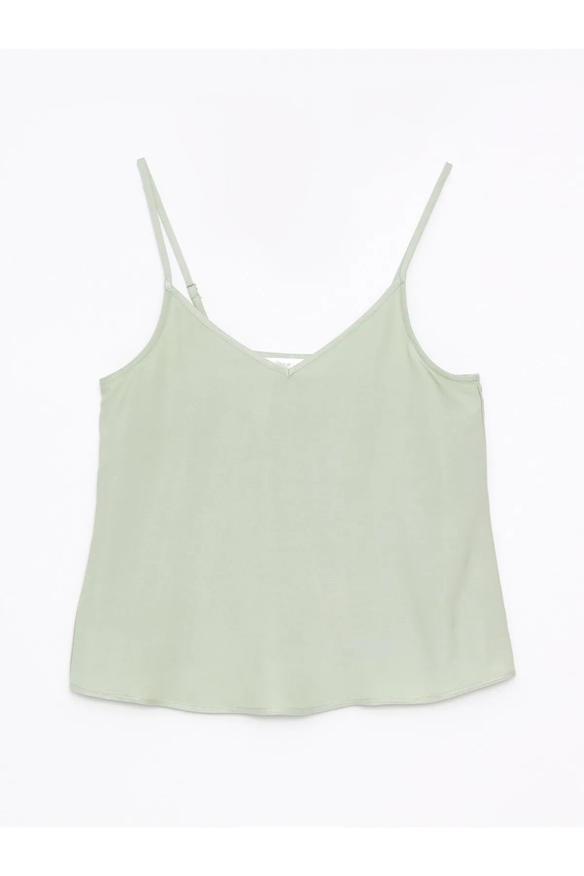 LC Waikiki  Pyjamaoberteil aus Viskose mit V-Ausschnitt und flachen Trägern für Damen