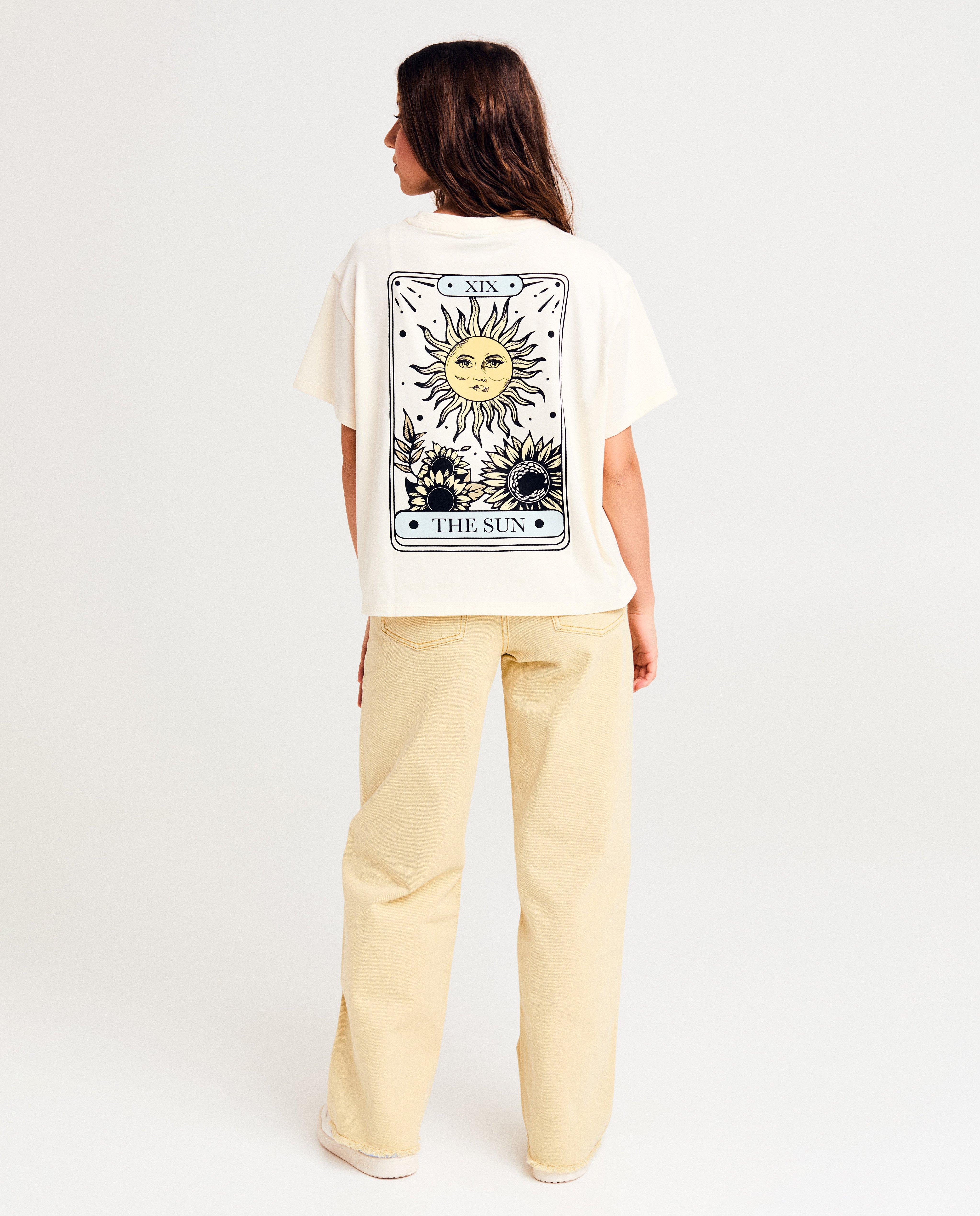 Tricou Groggy cu imprimeu pe spate alb