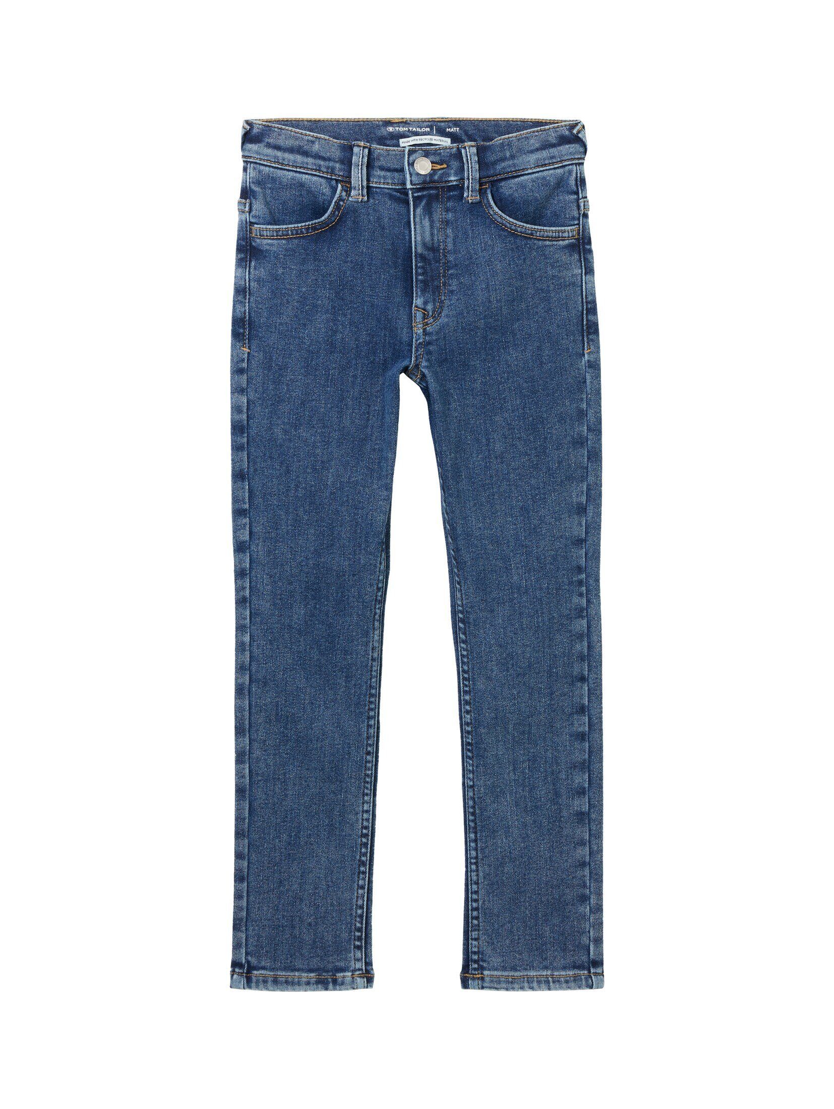 TOM TAILOR Ankle-Jeans Matt Thermo Jeans mit recyceltem Polyester