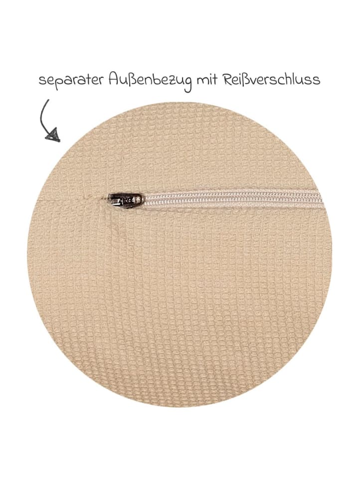 Alvi Nestchen Carré - Waffelpique in beige günstig kaufen onesize