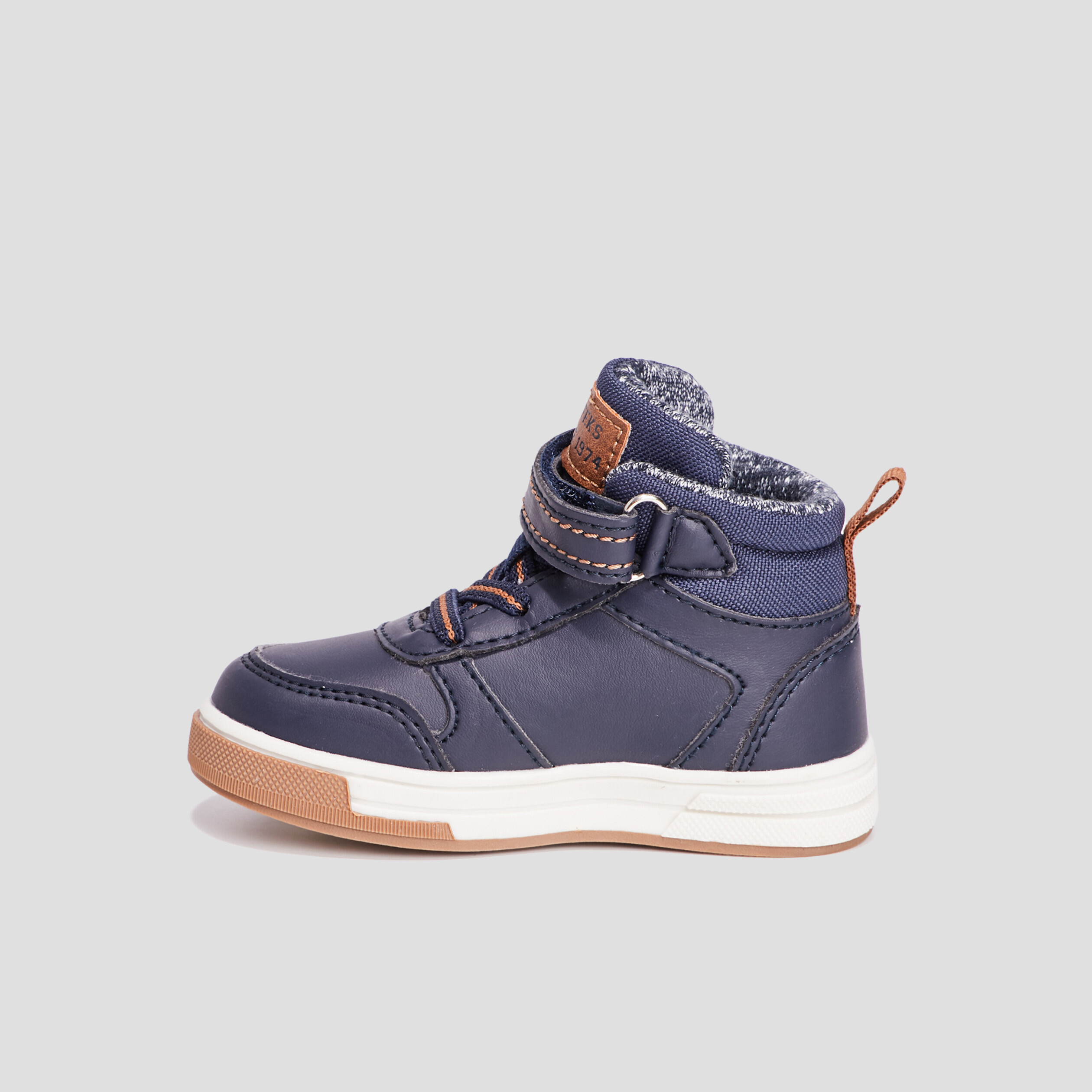 Baskets montantes Creeks bleu bébé garçon | La Halle