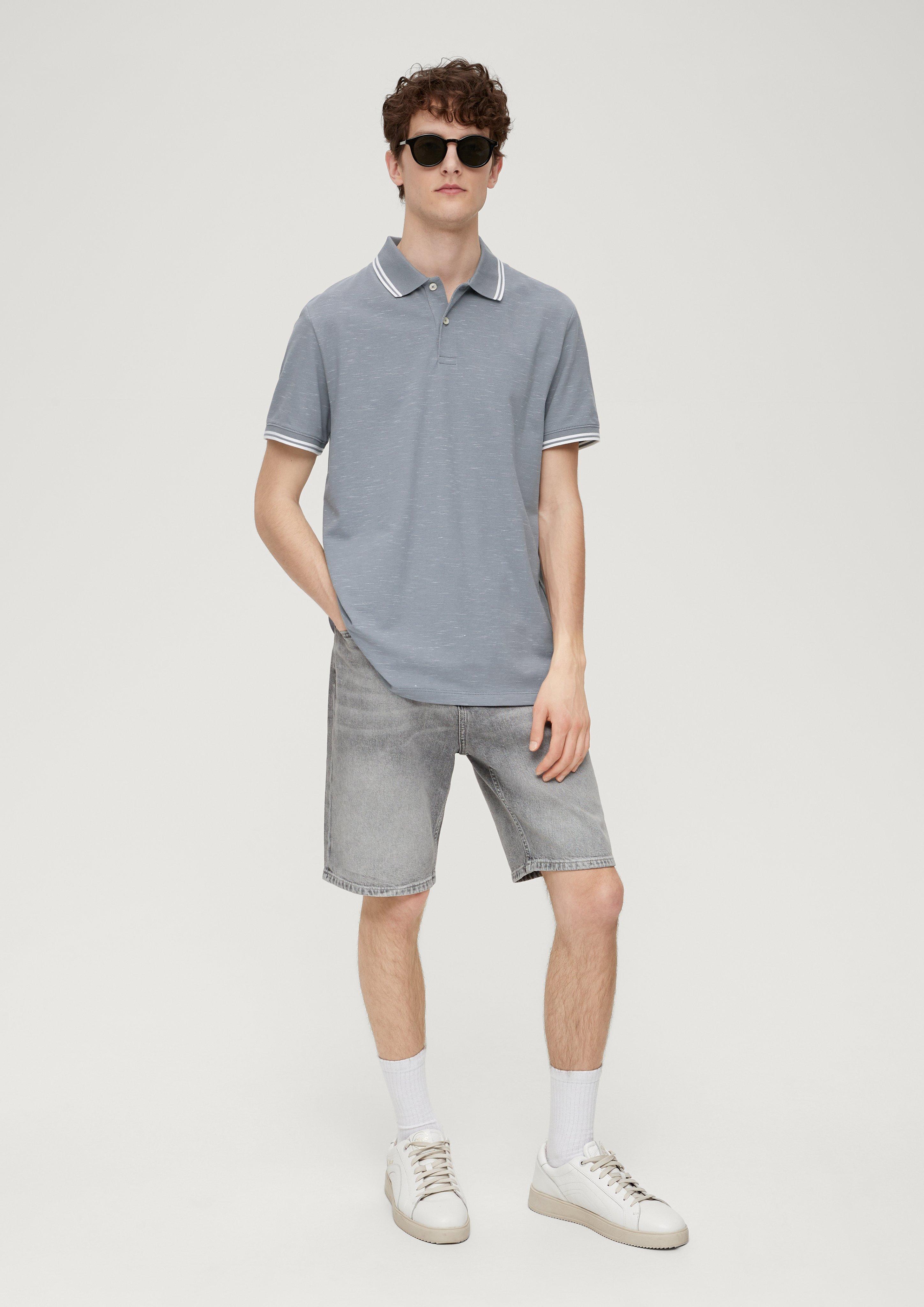 Poloshirt mit Flammgarnstruktur  2131901-95W1