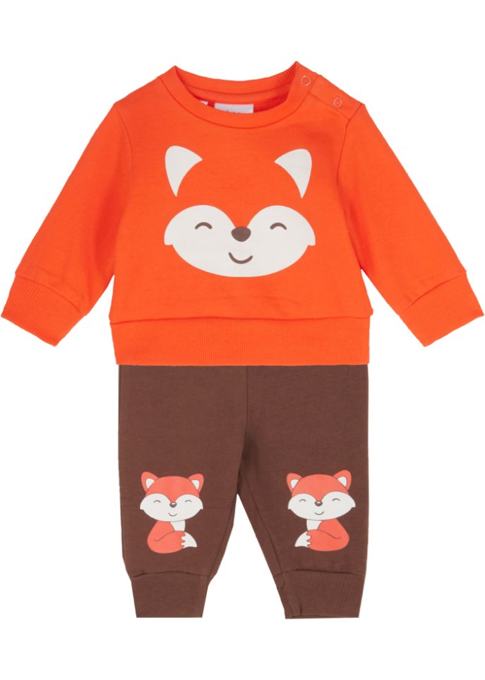 Baby Sweatshirt und Sweathose aus Bio-Baumwolle (2-tlg.Set)