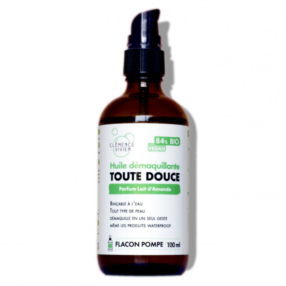 Clemence & Vivien HUILE DEMAQUILLANTE TOUTE DOUCE 100ML HUILE DEMAQUILLANTE
