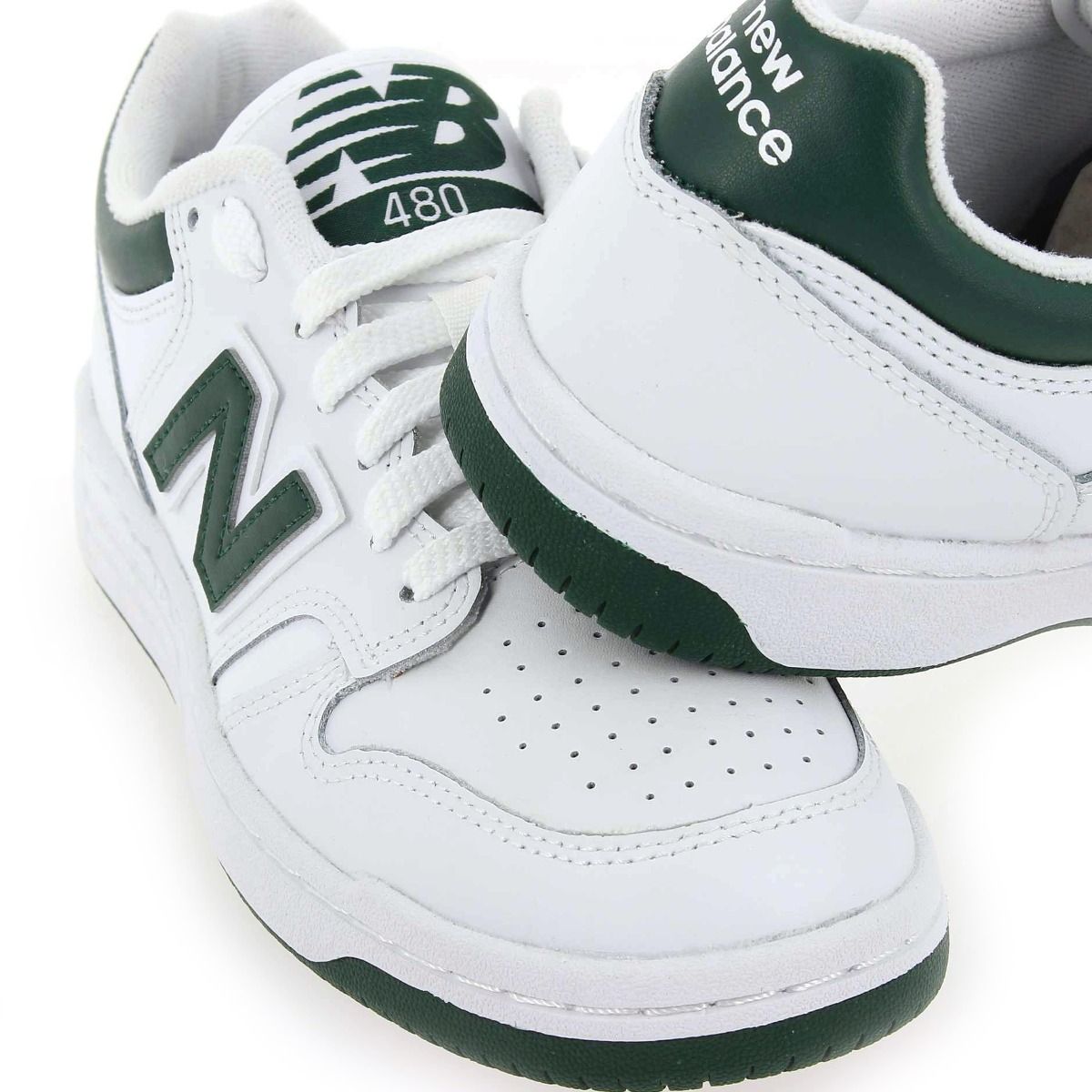 New Balance  BB480 LNGD - Blanc vert