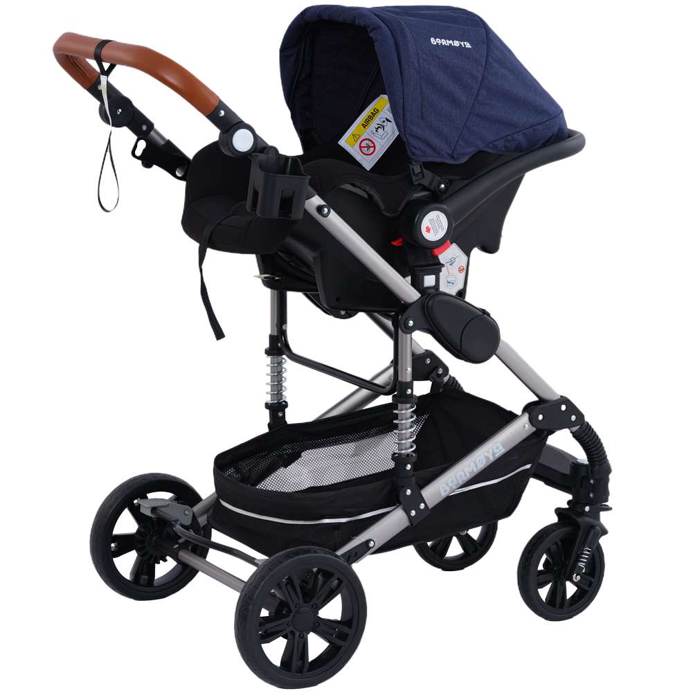 Barmøya 3 in 1 Kombi-Kinderwagen Komplettset navy