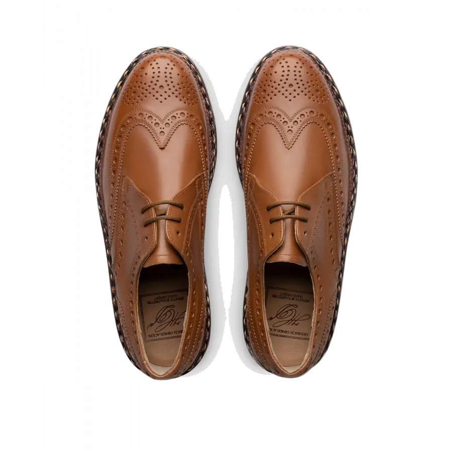 Heinrich Dinkelacker - Businessschuhe Derby BUDA FULL-BROGUE AC Kalbsleder - braun