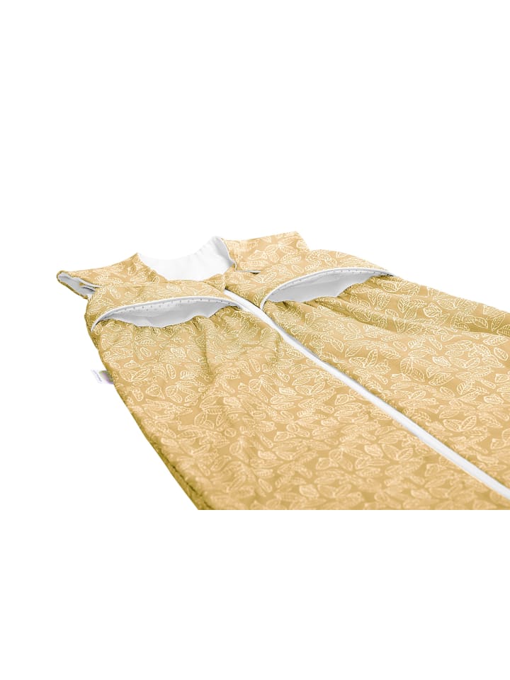 Kinderhaus Blaubär Odenwälder Sommer Schlafsack Anni light white leaves TOP in Mustard günstig kaufen