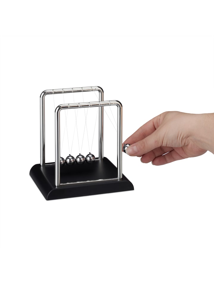 relaxdays Newton Pendel in Silber günstig kaufen onesize