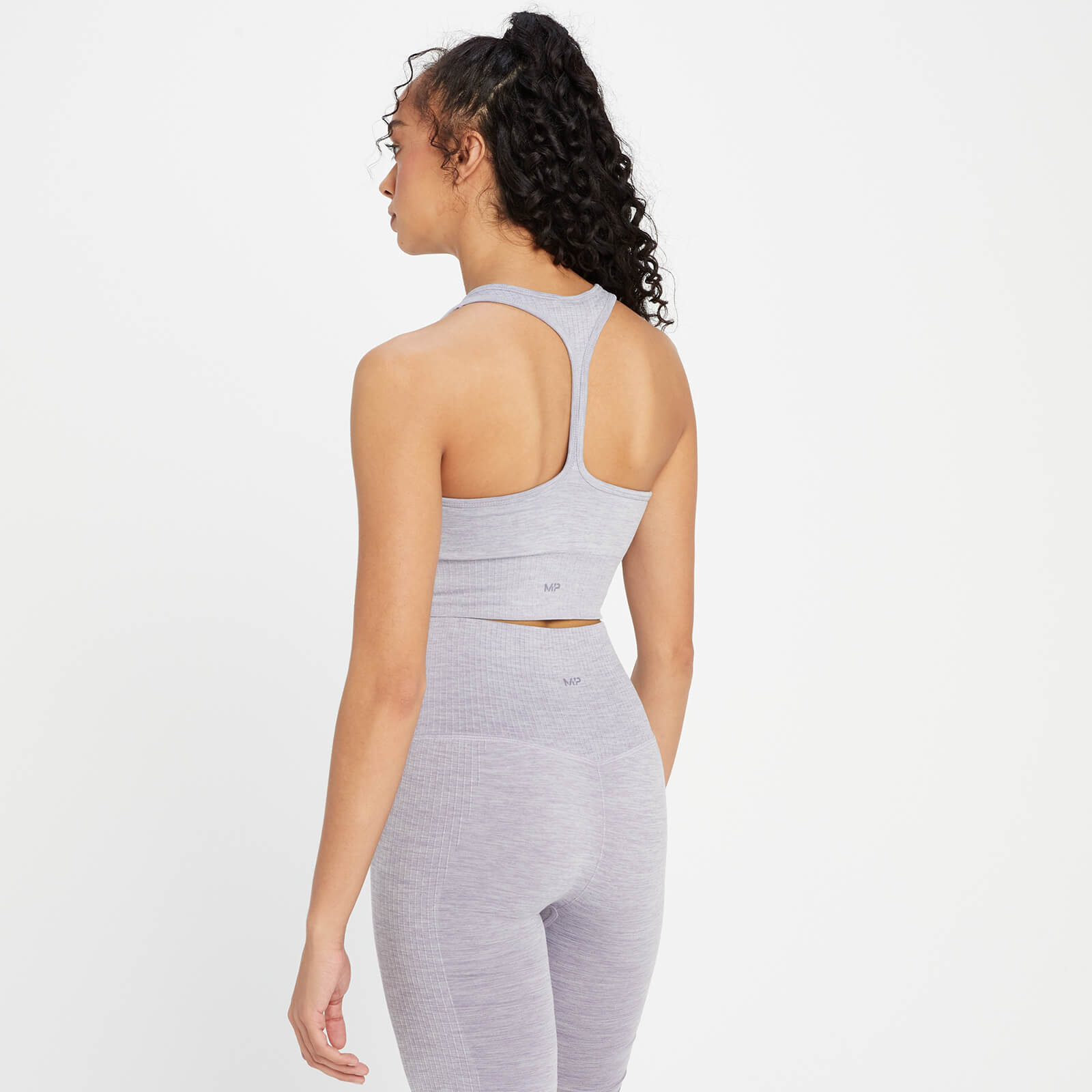 Brassière de sport sans coutures MP Composure pour femmes – Violet fumé