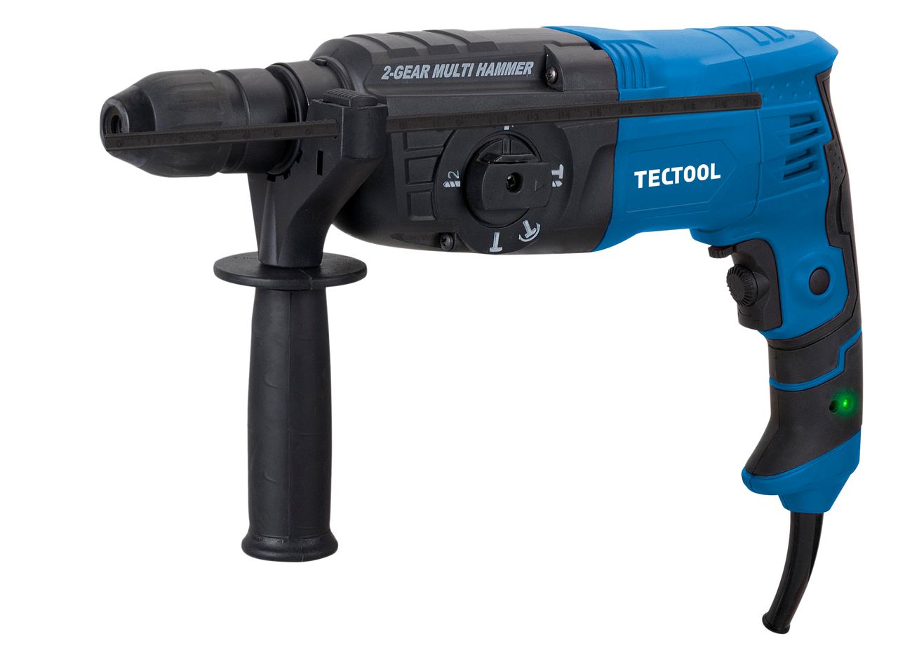 TECTOOL SDS-PLUS BOHRHAMMER TRH 850 [230V - EU] - 850W, 1020/2300 U/MIN, 3J, INKL. TRANSPORTKOFFER, BOHRER, MEIßEL