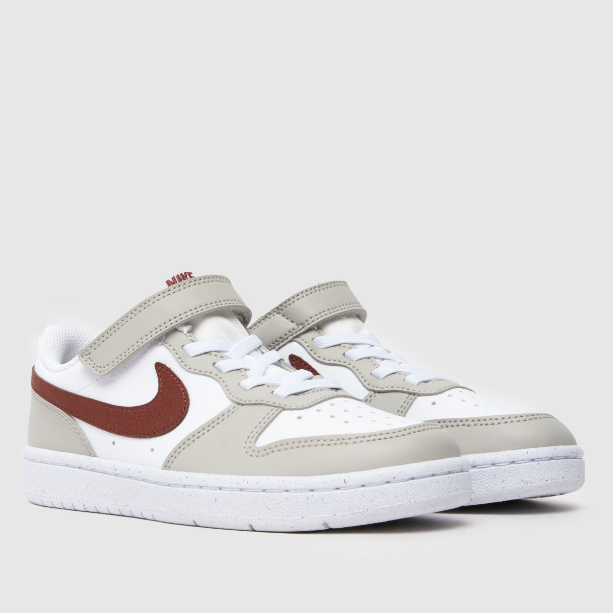 Nike Court Borough Low Recraft Lány Utcai Cipő Fehér & Szürke