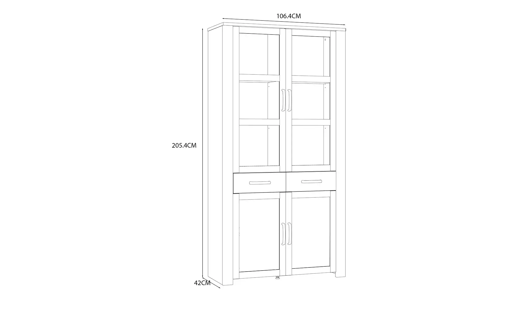Doppelvitrine