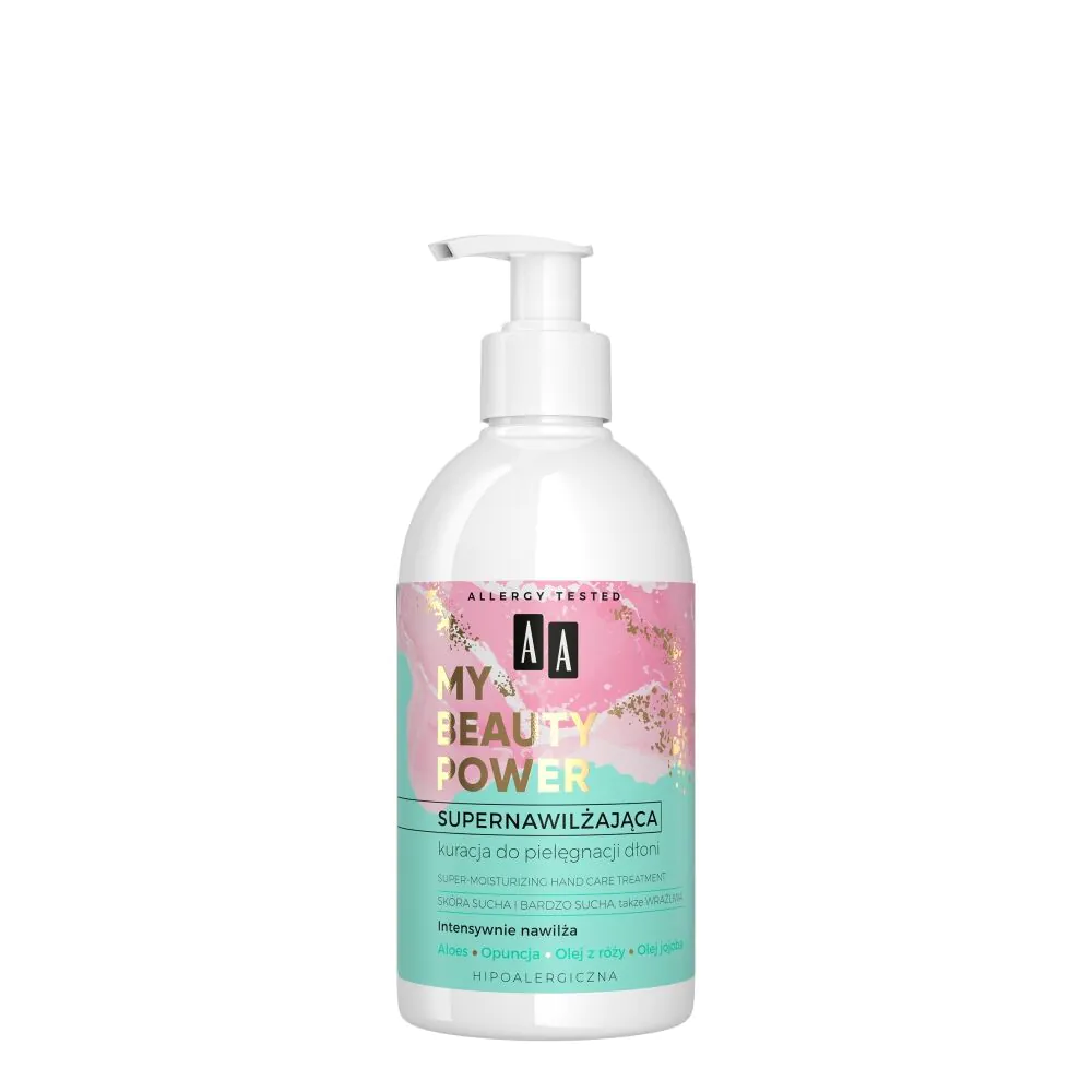 AA My Beauty Power Super hidratantni tretman za ruke s okusom bodljikave kruške i aloe vere
