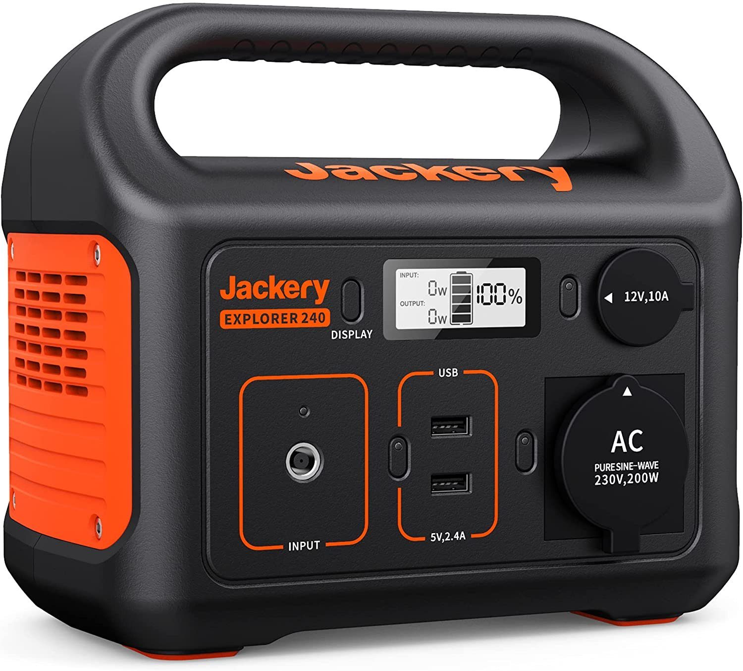 Jackery Stromerzeuger Explorer 240 240Wh Tragbare Powerstation Mobile Stromgenerator, 0,40 in kW, (1-tlg), für Camping, Outdoor