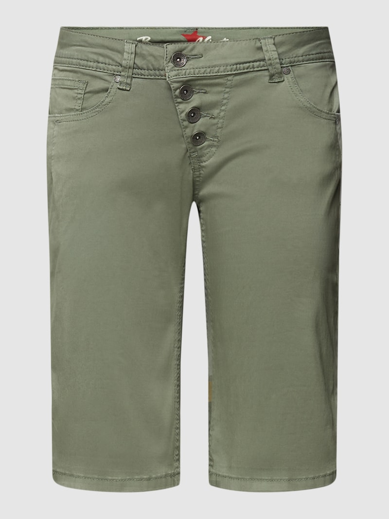 Shorts mit Label-Details Modell 'MALIBU' in grün