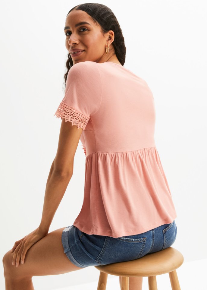Shirt mit Spitze