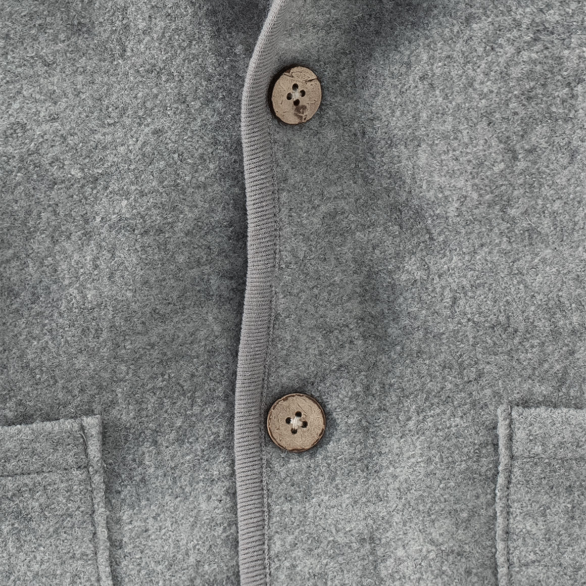Baby Wollwalk-Jacke mit Umschlagbündchen