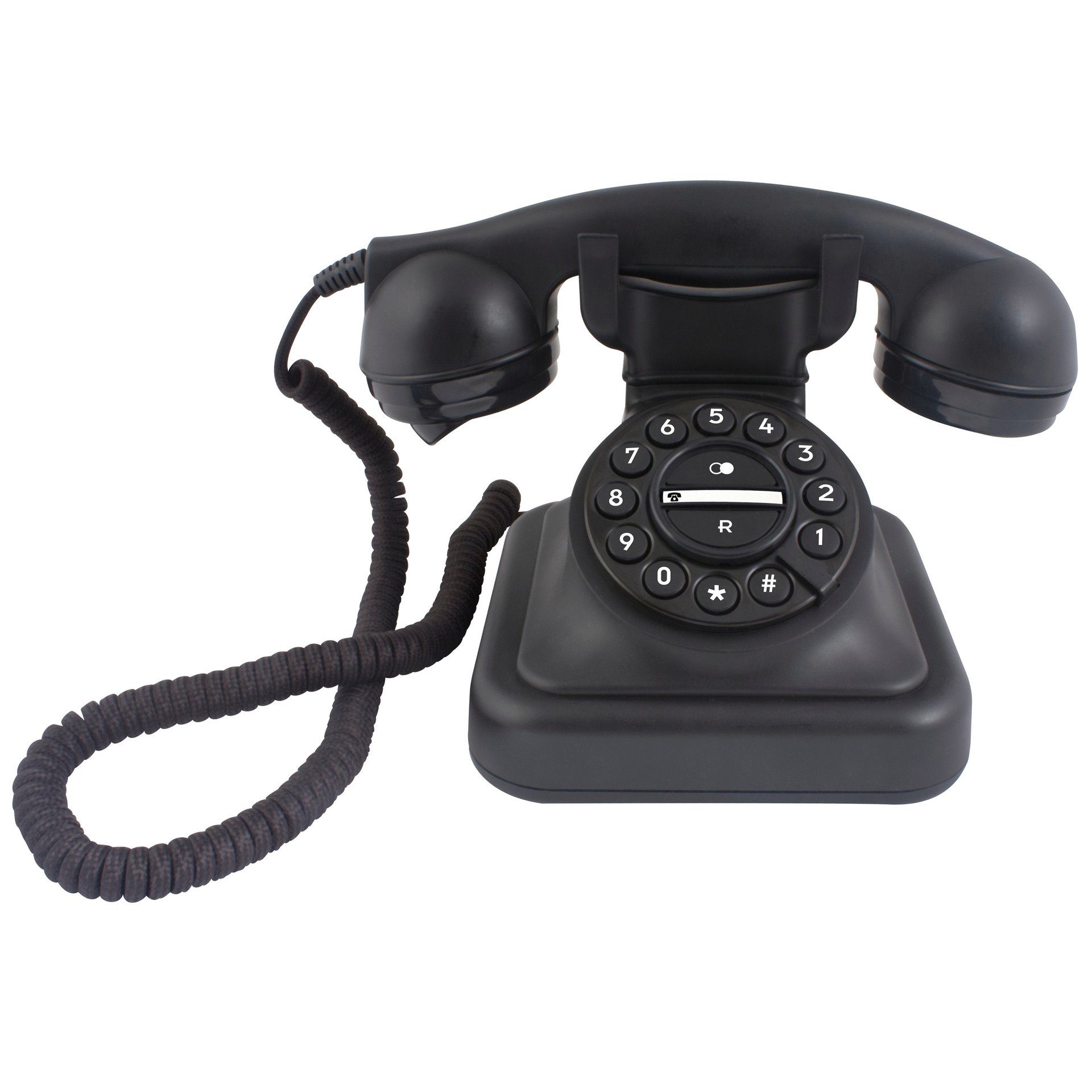 Profoon Fysic Graham - Schnurgebundenes Retro-Telefon Kabelgebundenes Telefon