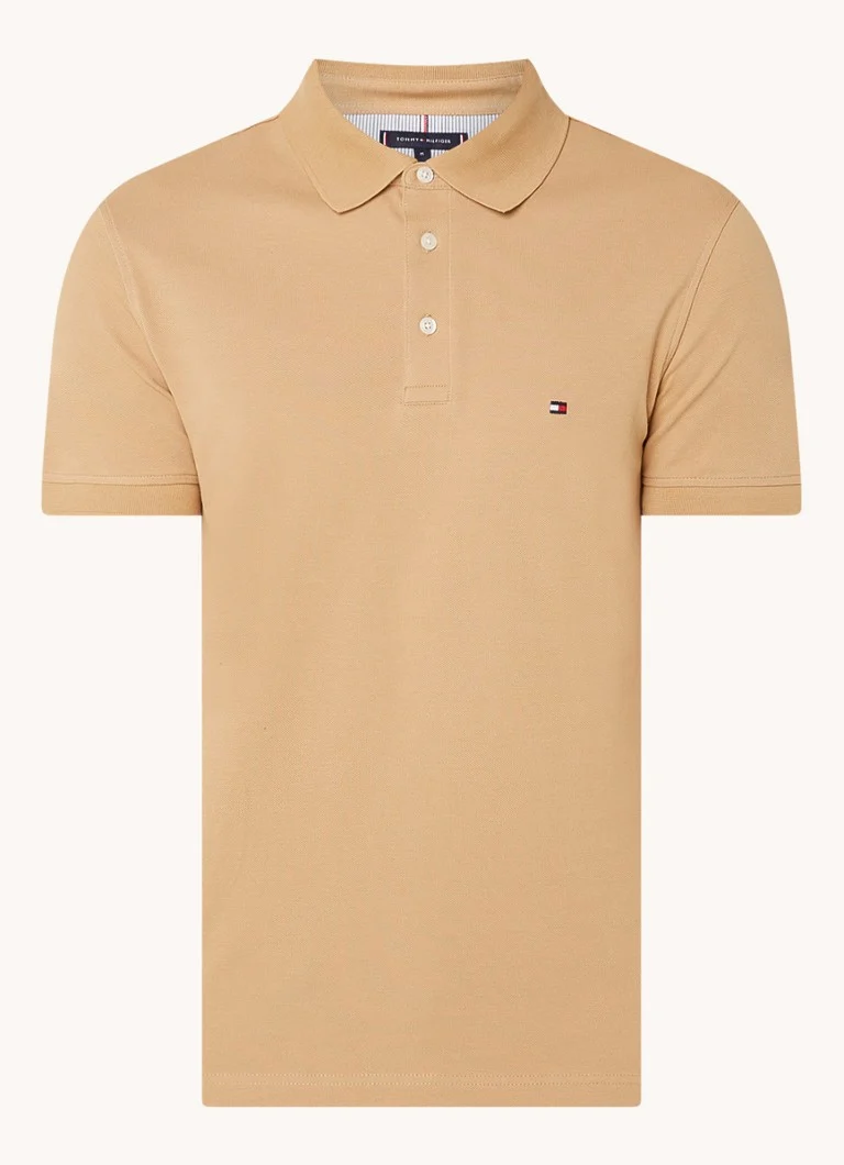 Polo Tommy Hilfiger 1985 slim fit com bordado do logotipo