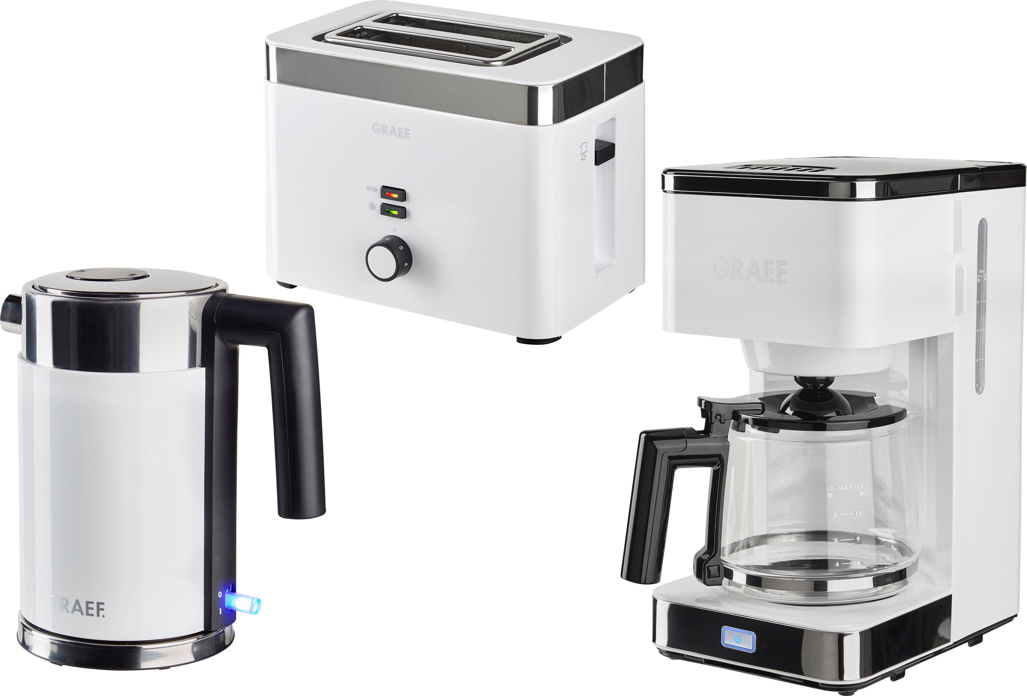 Graef Frühstücks-Set Young Line FSET401, 3-teilig in weiß