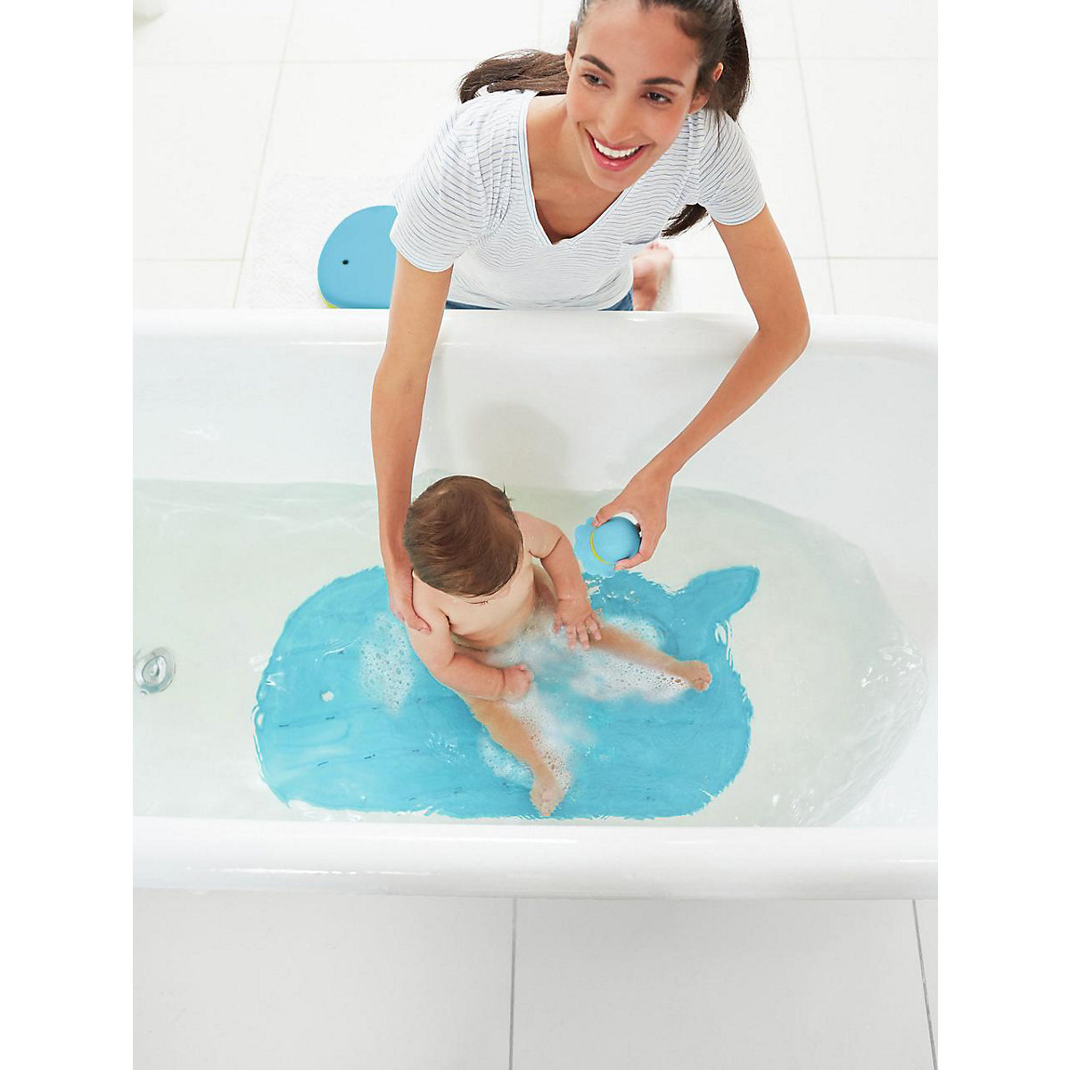 Badematte Moby, blau