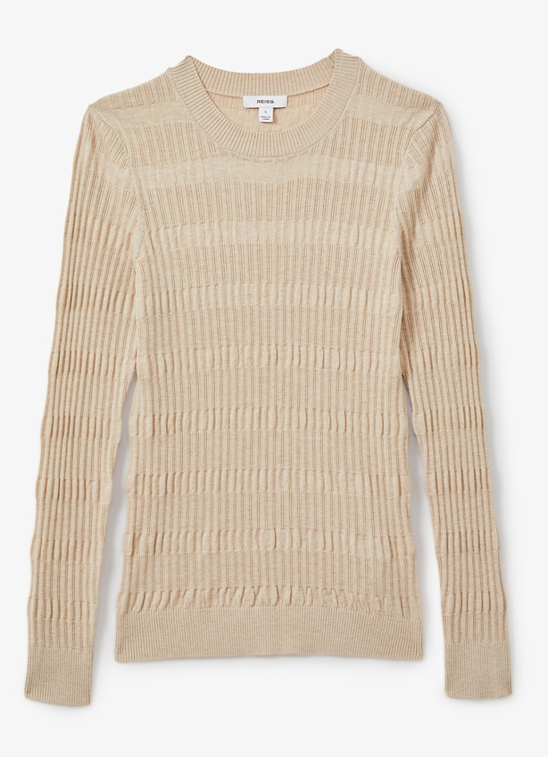 Pulover Reiss Lily dintr-un tricot fin cu amestec de lână