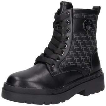Tom Tailor Schnürstiefelette in schwarz