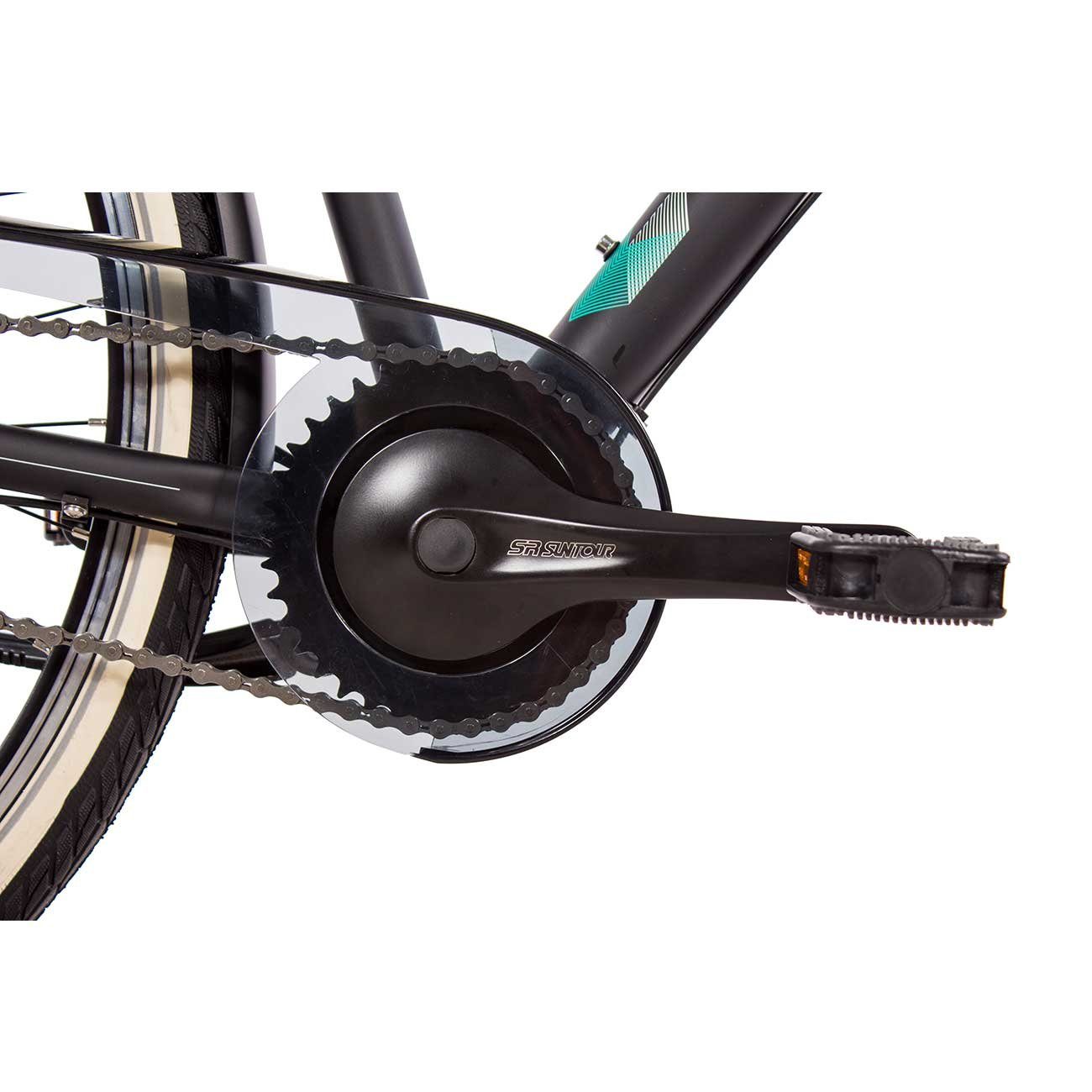 Airtracks Cityrad Damen City Fahrrad 28 Zoll CI.2820L, 7 Gang SHIMANO NEXUS Schaltwerk, Nabenschaltung, Schwarz Matt - Rahmenhöhen 48 cm und 52 cm  Modeljahr 2023