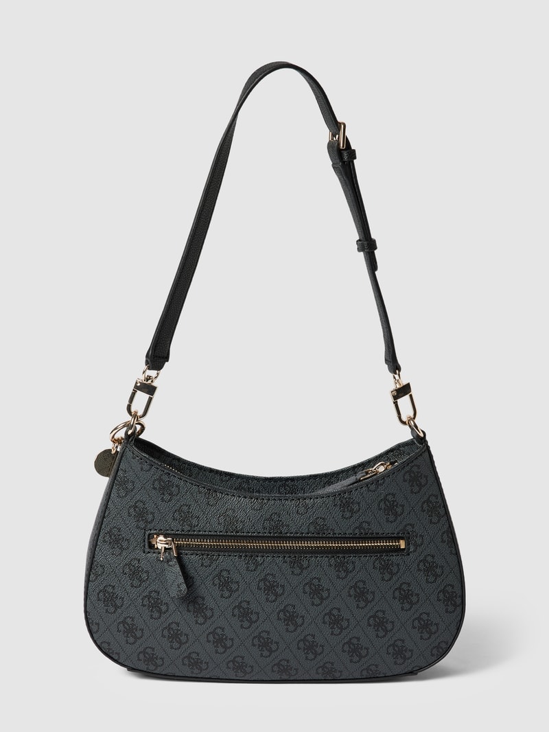 Shoulder Bag mit Allover-Logo Modell 'NOELLE' in anthrazit