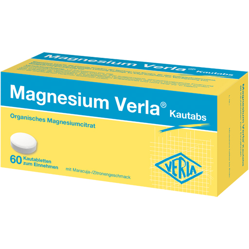 MAGNESIUM VERLA Kautabs  60 St  Kautabletten